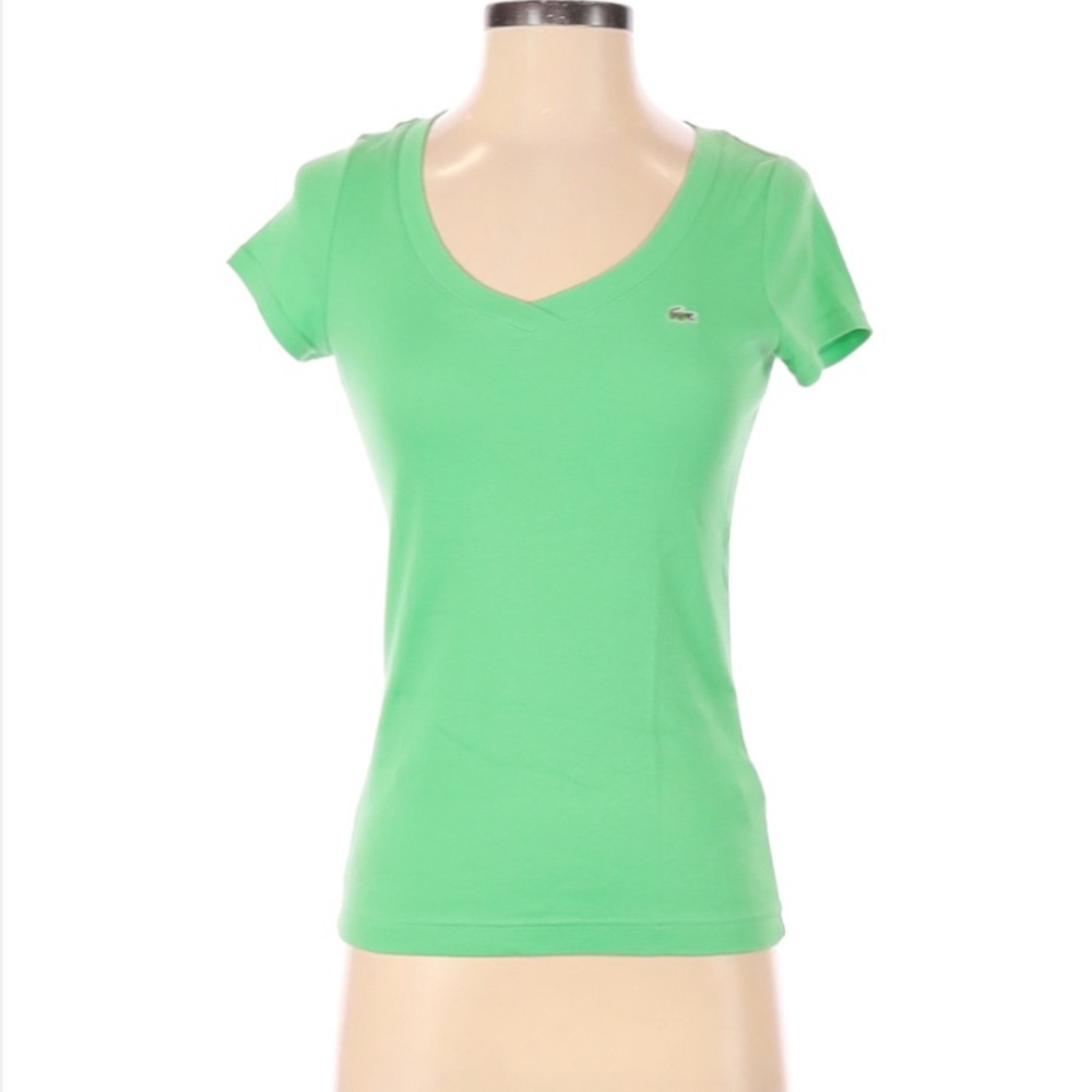 (NEW) LACOSTE V-neck T-shirt